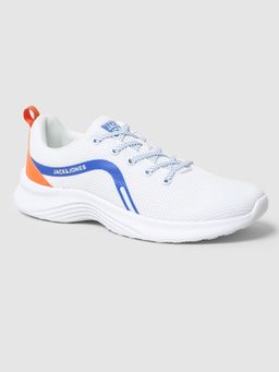Jack & Jones - White Mesh Lace-Up Sneakers