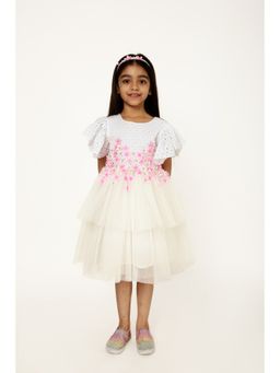A Little Fable - White Bubblegum Dress