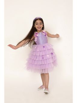A Little Fable - Lavender Morning Glory Dress