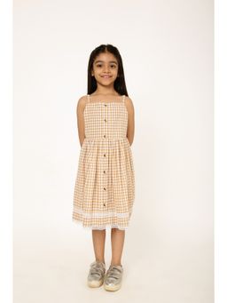 A Little Fable - Beige Fragrance Dress