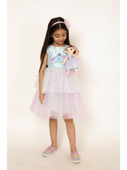 A Little Fable - Blue Crystal Mermaid Dress