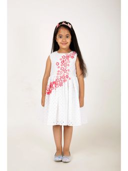 A Little Fable - White Floral Primrose Dress
