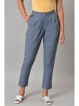 Aurelia - Grey Straight Fit Trouser Pants
