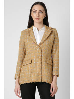 Van Heusen - Yellow Check Casual Blazer