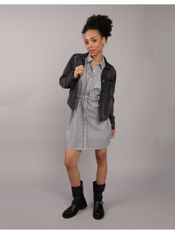 American Eagle - Black Strigid Classic Denim Jacket