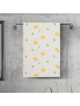 Baby Moo - Crown 100% Cotton Ultra Soft Eco Friendly Absorbent Towel - White