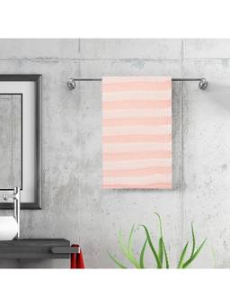 Baby Moo - Premium Striped 100% Cotton Ultra Soft Eco Friendly Absorbent Towel - Pink