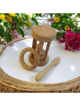 neemtoys - Wooden Rattle & Teether