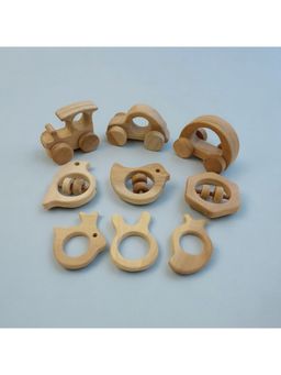 neemtoys - Brown Wooden Toy Set