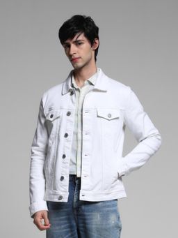 Jack & Jones - White Regular Fit Jacket