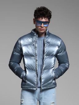 Jack & Jones - Blue Regular Fit Puffer Jacket