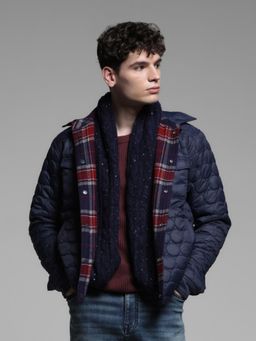 Jack & Jones - Navy Blue Reversible Regular Fit Jacket
