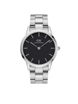 Daniel Wellington - Men Iconic Black Round Dial Analog Watch - DW00100342K (M)