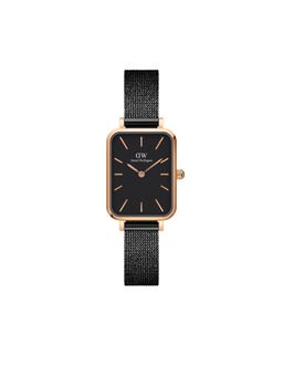 Daniel Wellington - Women Quadro Black Rectangular Dial Analog Watch - DW00100433K (M)