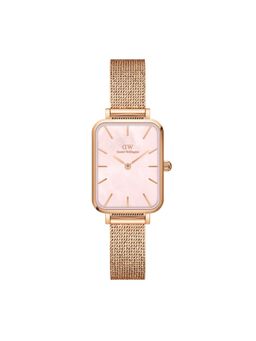 Daniel Wellington - Women Quadro Pink Rectangular Dial Analog Watch - DW00100510K (M)