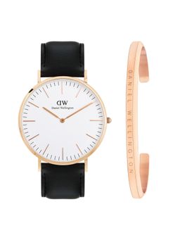 Daniel Wellington - Men Classic White Round Dial Analog Watch - DW00500017K (M)
