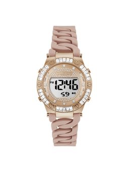 Guess - Women Link Rose Gold Round Dial Digital Watch - GW0338L2 (M)