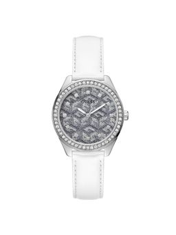 Guess - Women G Gloss Silver Round Dial Analog Watch - GW0608L1 (M)