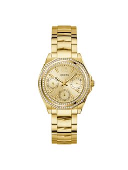 Guess - Women Ritzy Gold Round Dial Analog Watch - GW0685L2 (M)