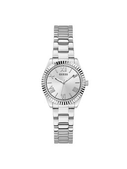 Guess - Women Mini Luna Silver Round Dial Analog Watch - GW0687L1 (M)