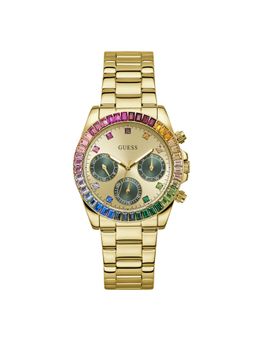 Guess - Women Halo Gold Round Dial Analog Watch - GW0690L4 (M)