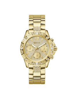 Guess - Women Majesty Gold Round Dial Analog Watch - GW0771L2 (M)