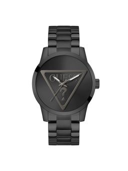 Guess - Men Badge Black Round Dial Analog Watch - GW0782G2 (M)