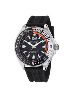 Nautica - Men Clearwater Beach Black Round Dial Analog Watch - NAPCWF304 (M)