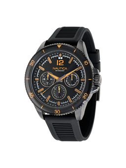 Nautica - Men Nct Windrose Black Round Dial Analog Watch - NAPWRS402 (M)