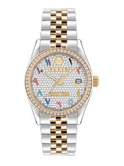 Philipp Plein - Women Date Superlative Silver Round Dial Analog Watch - PW2BA0123 (M)