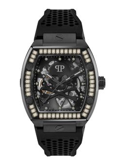 Philipp Plein - Men The Skeleton Black Rectangular Dial Analog Watch - PWBAA1923 (M)