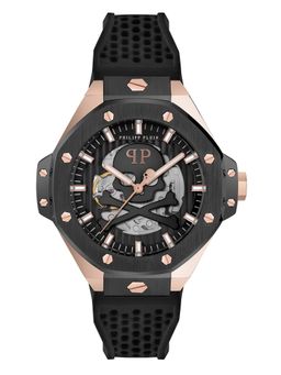Philipp Plein - Men Skeleton Royal Black Round Dial Analog Watch - PWPFA0224 (M)