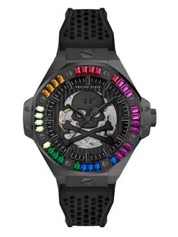 Philipp Plein - Men Hexar Automatic Black Hexagon Dial Analog Watch - PWPFA0424 (M)