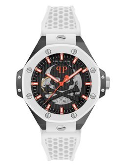 Philipp Plein - Men Skeleton Royal Black Round Dial Analog Watch - PWPFA0724 (M)
