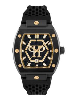 Philipp Plein - Men The Hexagon Phantom Black Rectangular Dial Analog Watch - PWPUA0224 (M)
