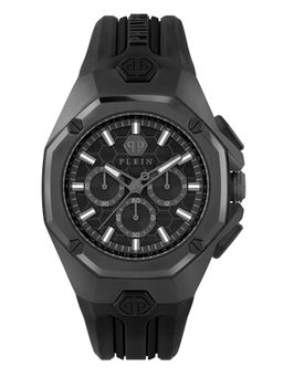 Philipp Plein - Men Octagon Black Round Dial Analog Watch - PWTBA0623 (M)