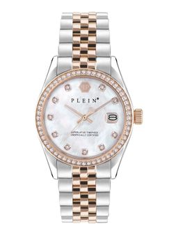 Philipp Plein - Women Date Superlative White Round Dial Analog Watch - PWYAA0223 (M)