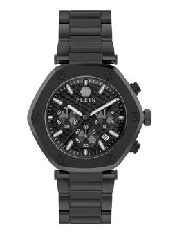 Philipp Plein - Men The Hexagon Chrono Black Round Dial Analog Watch - PWZBA0623 (M)