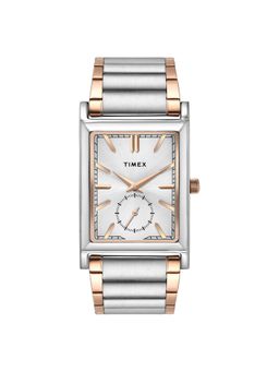 Timex - Trendline Rectangle 21mm Silver Dial Analog Men Watch - TW000L525