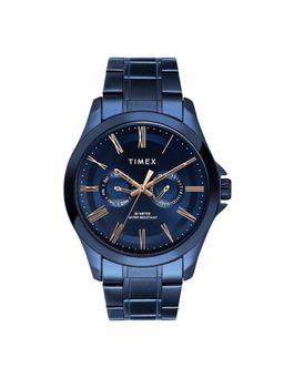 Timex - Trendline Round 42mm Blue Dial Analog Men Watch - TW000X137