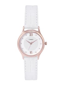 Timex - Round 21mm Silver Dial Analog Women Watch - 36596414