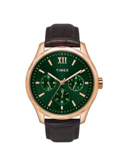 Timex - Signio Round 44mm Green Dial Analog Men Watch - TW0TG7634