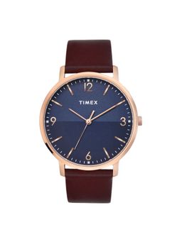 Timex - Men Blue Round Dial Analog Watch - TW0TG8030 (M)