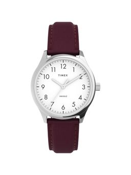 Timex - Women Modern Easy Reader White Round Dial Analog Watch - TW2V36100JQ (M)