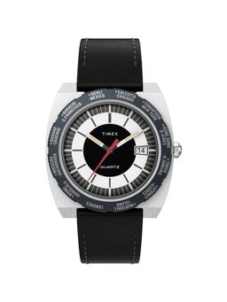 Timex - Men Q Timex Black Rectangular Dial Analog Watch - TW2V69500U9 (M)