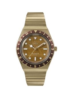 Timex - Women Q Timex Brown Round Dial Analog Watch - TW2V92500UJ (M)