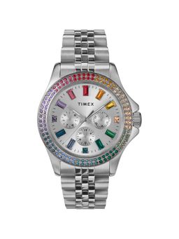 Timex - Women Trend Silver Round Dial Analog Watch - TW2W33000UJ (M)