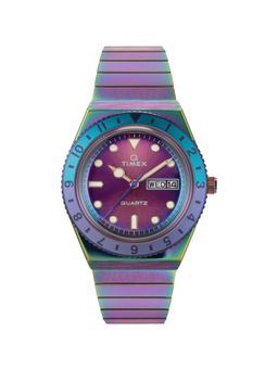 Timex - Women Q Timex Purple Round Dial Analog Watch - TW2W41100UJ (M)