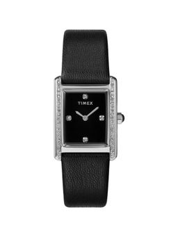Timex - Hailey Rectangle 21mm Black Dial Analog Women Watch - TW2W63800UJ