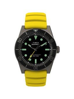 Timex - Men Deep Water Black Round Dial Analog Watch - TW2W74800UJ (M)